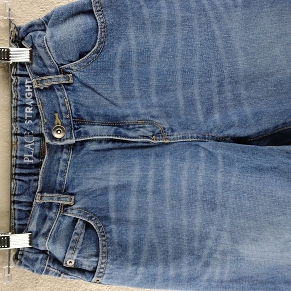 Children's Place Blue Medium Wash Five Pocket Straight Leg Adjustable Waist Jean - Picture 2 of 13
